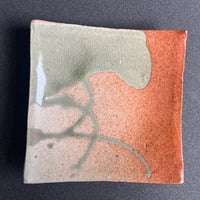 茜流し正角皿