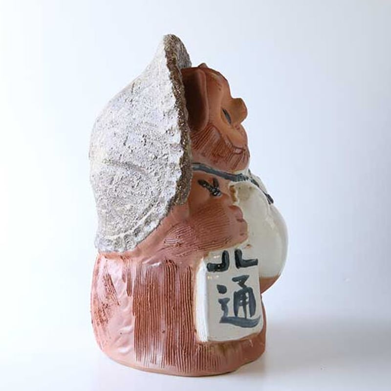 信楽焼 手おこし狸(スカーレット色） | 信楽陶芸村ショップ のぼり窯