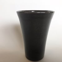 信楽焼　うま泡ビール専用カップ　黒