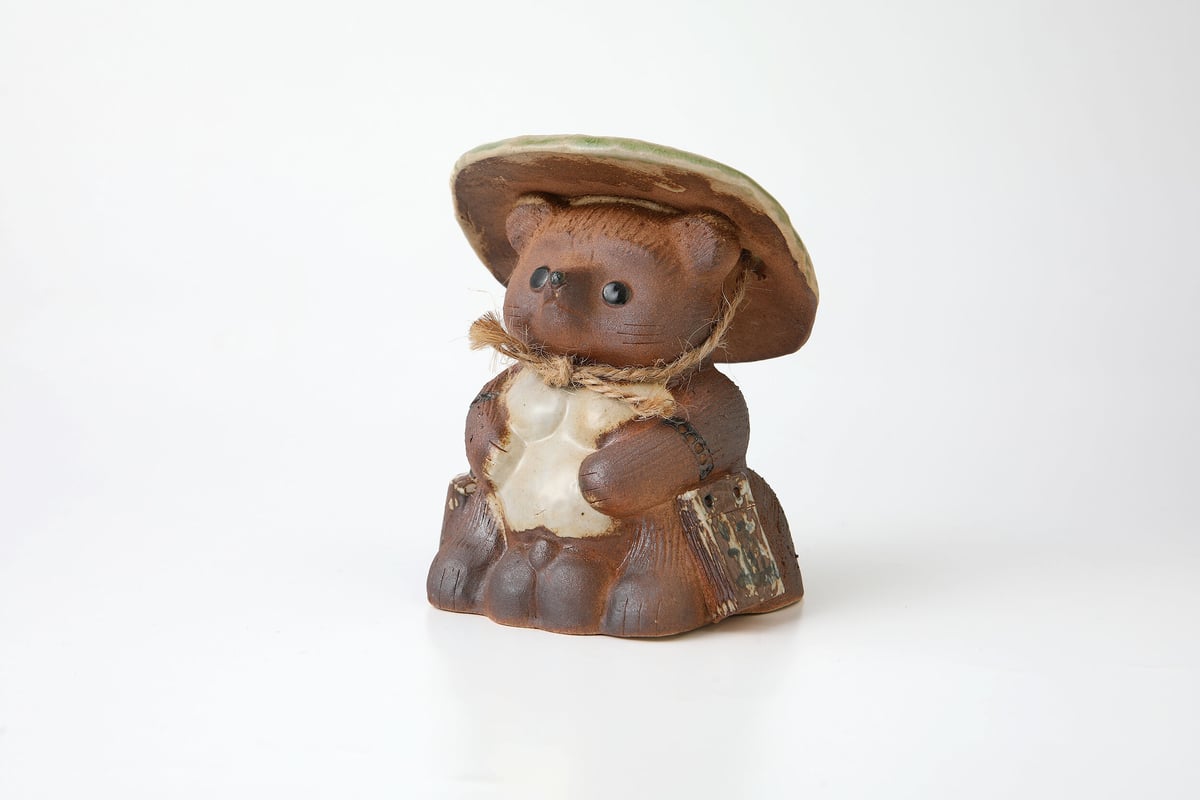 信楽焼 手おこし狸ミニ | 信楽陶芸村ショップ のぼり窯