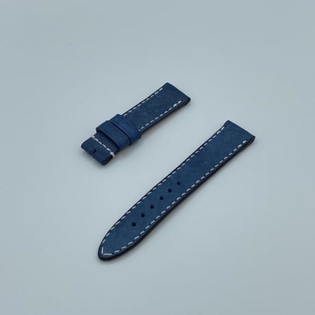 手縫い革ベルト：一のこしらえ　青20−18