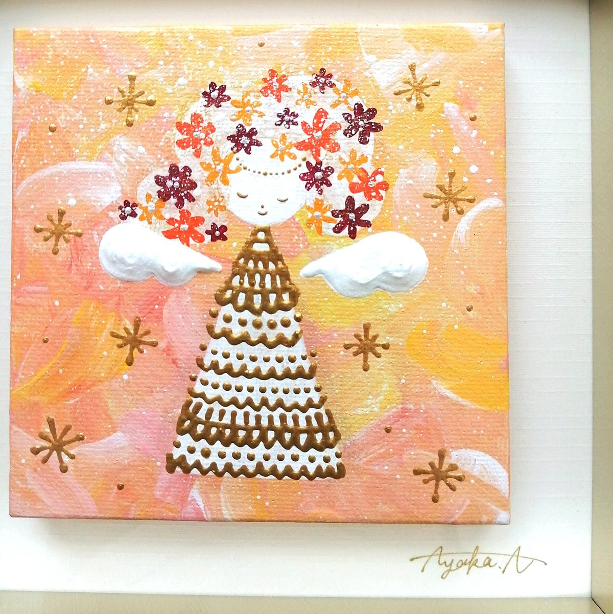momorin 絵画4点　雪華の天使 専用】喜びの天使 | あそうあやか🎨Art Gallery