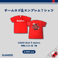 チームロゴ＆エンブレムTシャツ(赤)