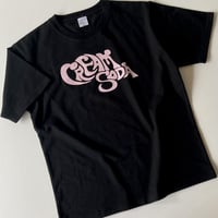 CREAM SODA ロックＴシャツ/Black×Pink