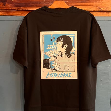 NAKAKI PANTZ×喫茶ニカイコラボＴシャツ/Black バックプリント