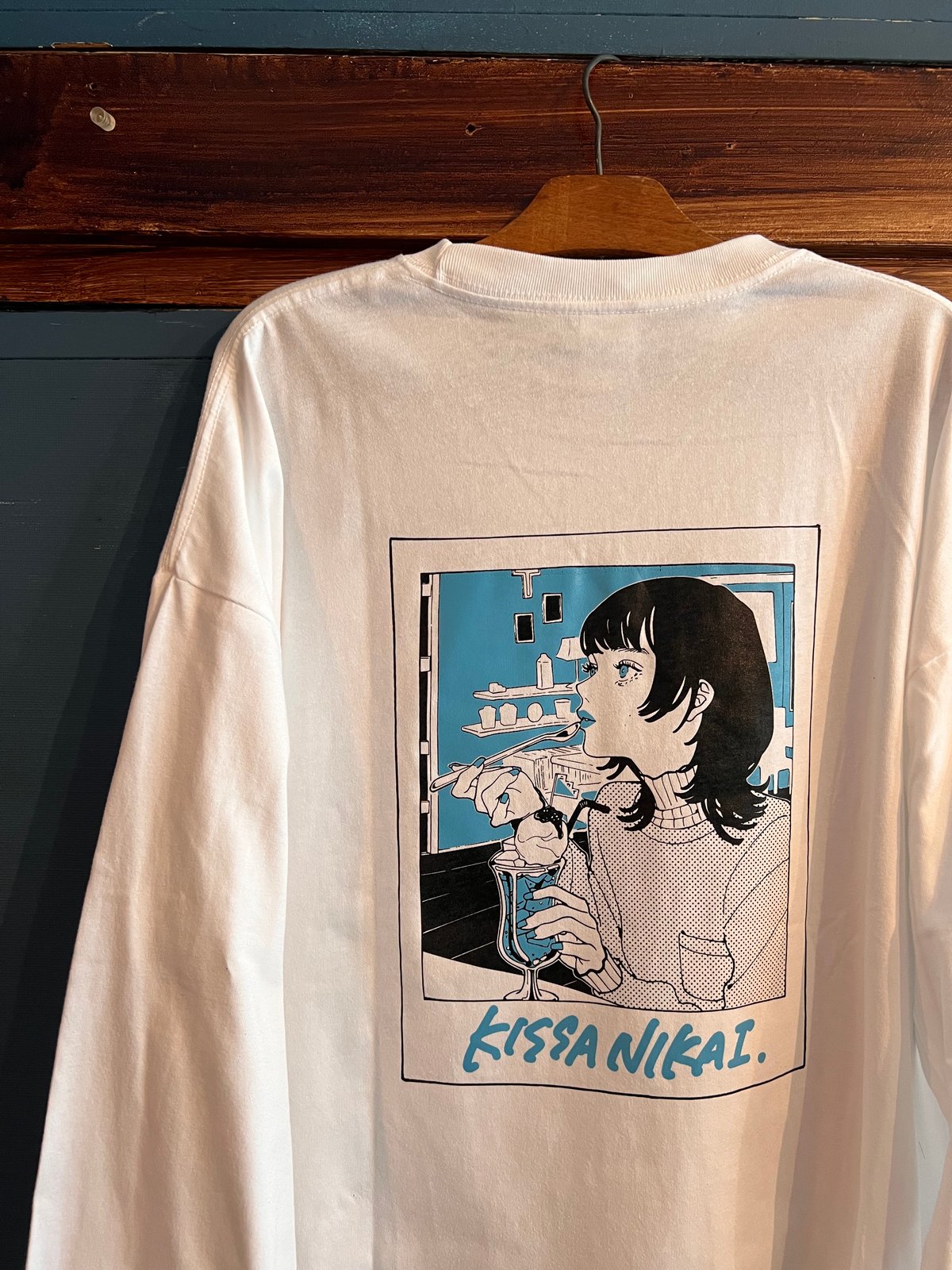 NAKAKI PANTZ×喫茶ニカイコラボロンT/White | KISSA NIKAI