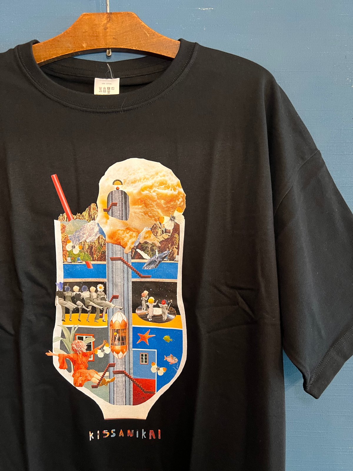 SHISHIKUI BT2 / GY*BK シシクイ Tシャツ /梨花さん THE SHISHIKUI / シシクイ BT2 オーバーサイズ トリム リンガー 半袖T