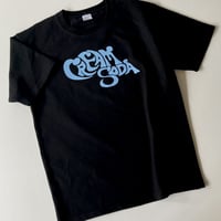 CREAM SODA ロックＴシャツ/Black×Blue