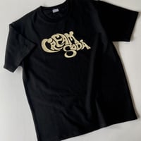 CREAM SODA ロックＴシャツ/Black×Yellow
