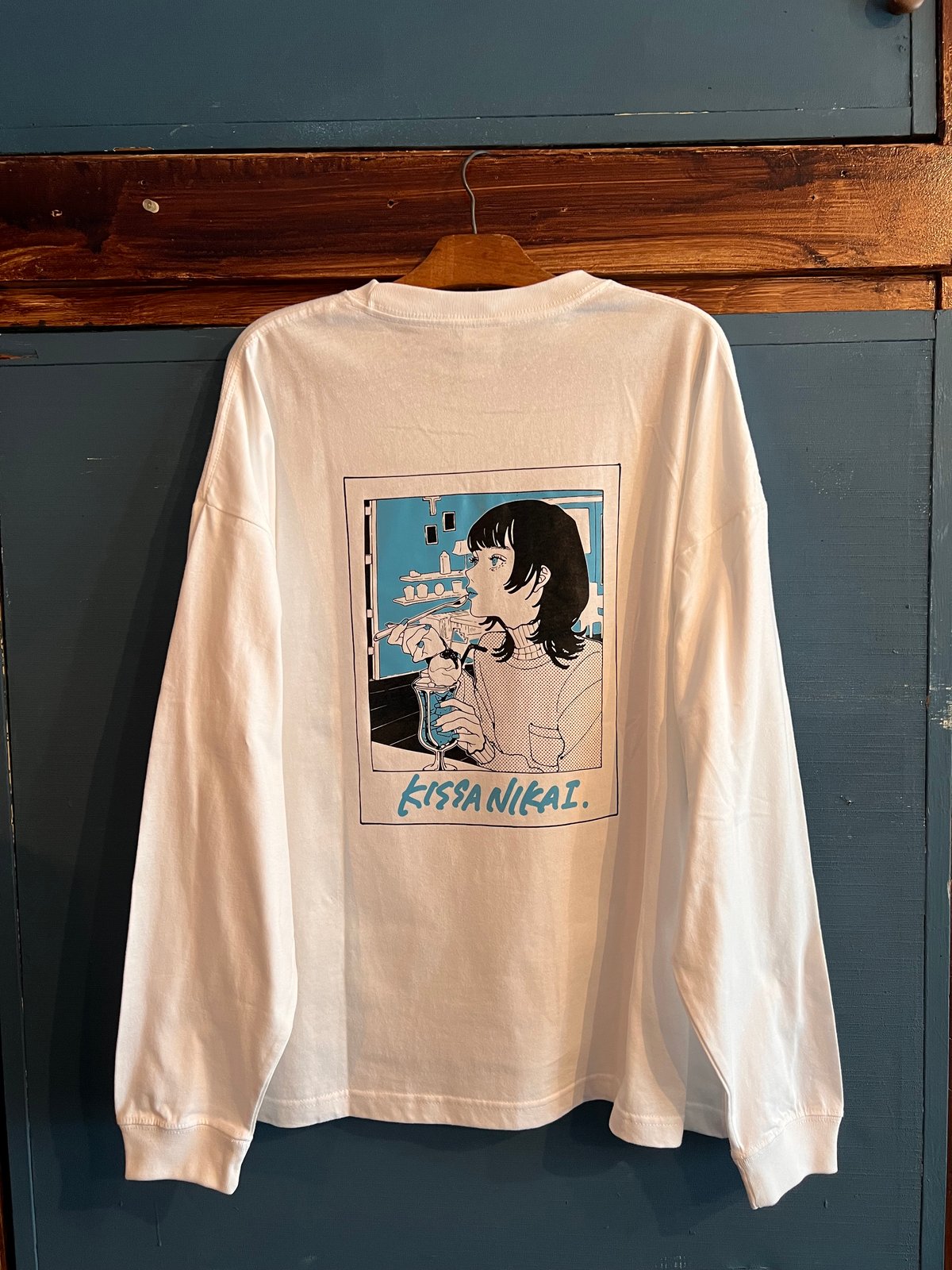 NAKAKI PANTZ×喫茶ニカイコラボロンT/White | KISSA NIKAI