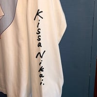 man ポップアップ Tシャツ 白 NAKAKI PANTZ コラボ NAKAKI PANTZ×喫茶ニカイコラボTシャツ/White バックプリント | KISSA