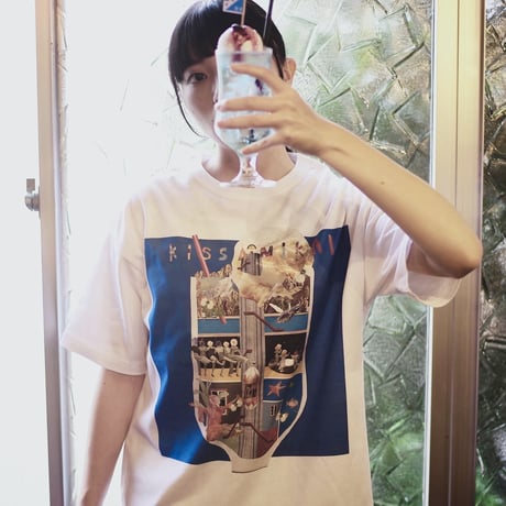 “花梨×喫茶ニカイ”コラボＴシャツ/White
