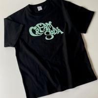 CREAM SODA ロックＴシャツ/Black×Green