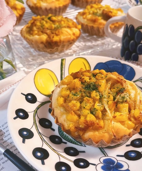 カレー風ツナマヨコーンのマフィンサレ