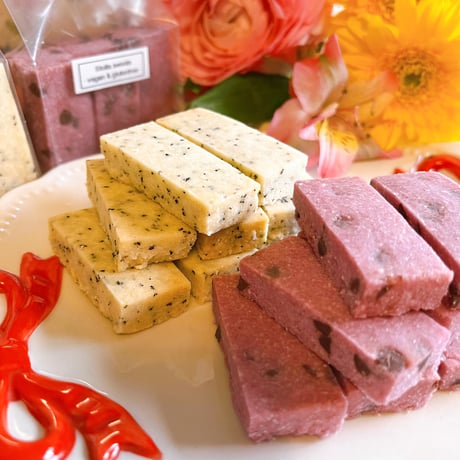 有機紅茶&紫芋チョコチップのアイスボックスクッキー