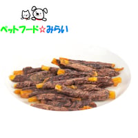 [ペットフードみらい] 馬肉巻 背すじスティック 馬肉おやつ 馬ジャーキー ドッグフード 無添加 犬用 モンゴル産40g