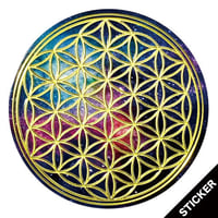 Flower of life・Gold x Cosmo◯ステッカー