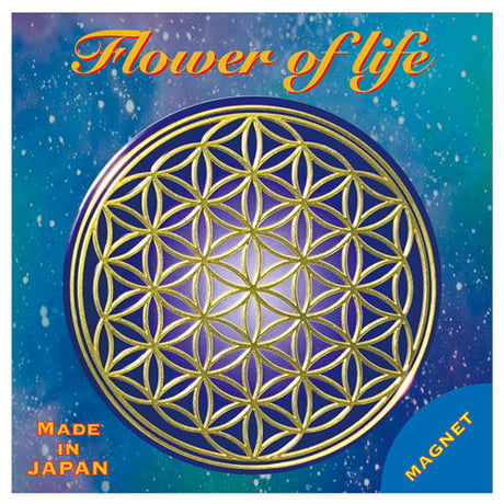 Flower of life・Gold x Blue●マグネット