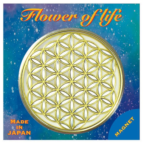 Flower of life・Gold x Silver x White●マグネット