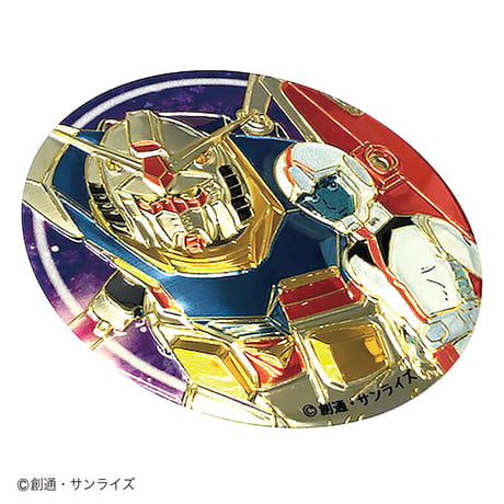 機動戦士ガンダム・アムロ＆ガンダム◯ステッカー☆メタリックver