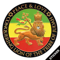 Jah Lion◯ステッカー・95mm