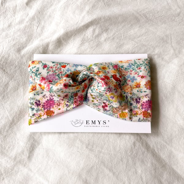 ベビーツイストヘアバンド Flower party