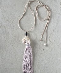 'echoes of tide' cord pendant B