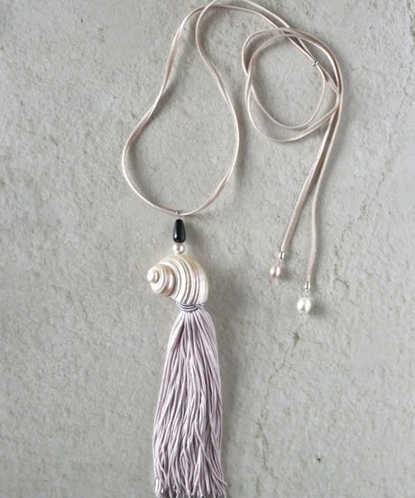 'echoes of tide' cord pendant B
