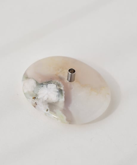 PLANET INCENSE HOLDER／　Cherry Blossom Agate A