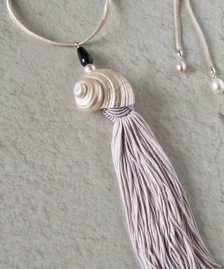 'echoes of tide' cord pendant B