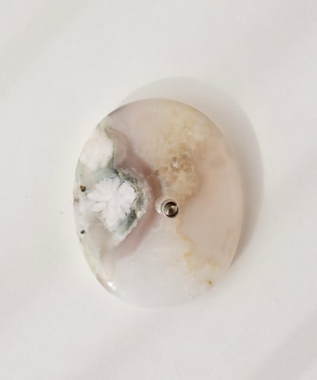 PLANET INCENSE HOLDER／　Cherry Blossom Agate A