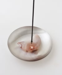 PLANET INCENSE HOLDER／　Cherry Blossom Agate Moon B