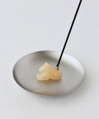 PLANET INCENSE HOLDER／  'mini horse' yellow calcite C
