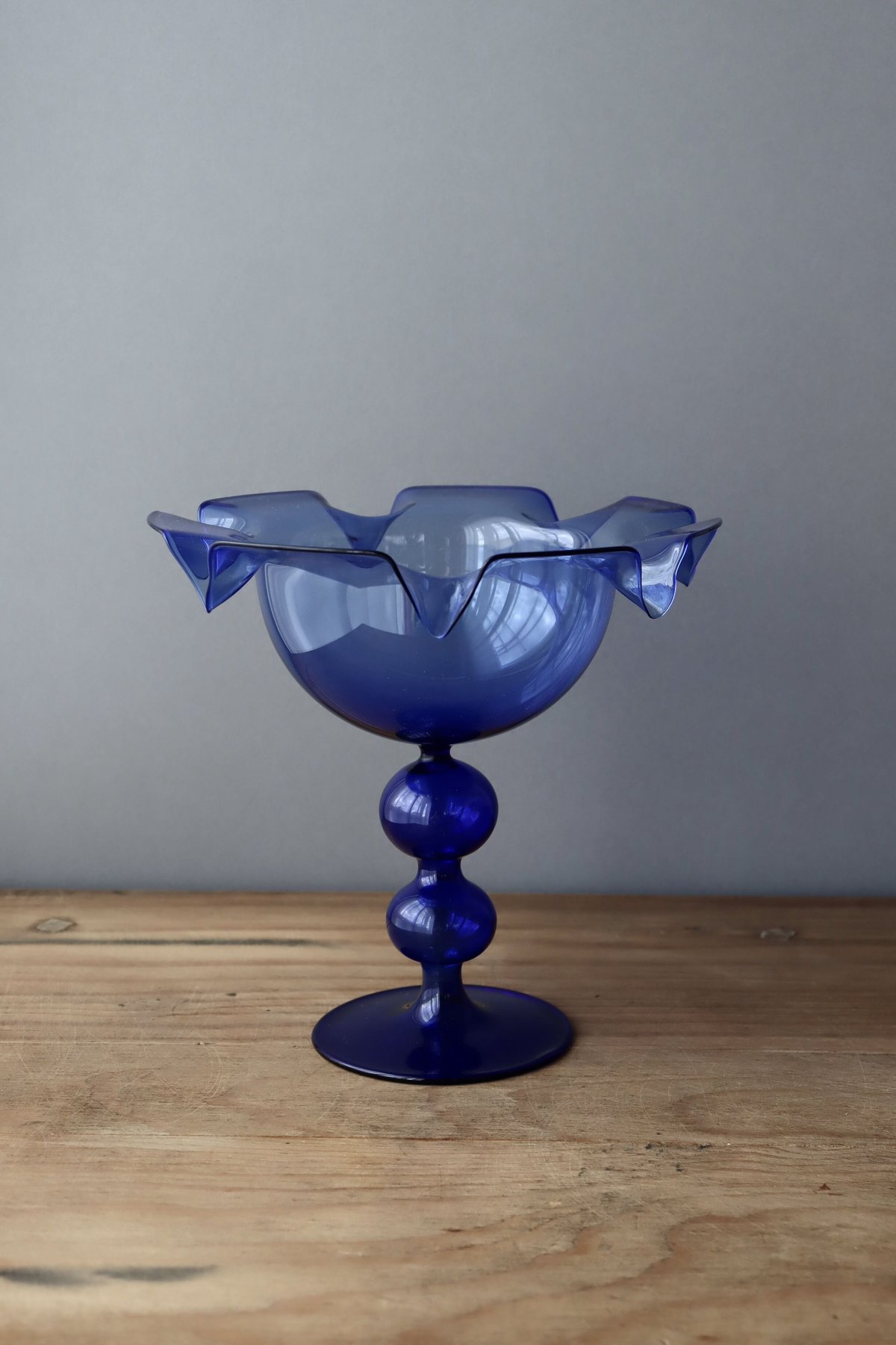 ラウシャガラスのコンポート／blue | Imaginary Cajuen