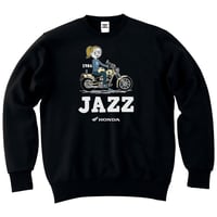 ホンダ　JAZZ 1986　HONDA THE PEOPLE　スウェット／ブラック