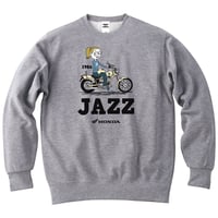 ホンダ　JAZZ 1986　HONDA THE PEOPLE　スウェット／ヘザーグレー