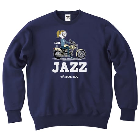 ホンダ　JAZZ 1986　HONDA THE PEOPLE　スウェット／ネイビー