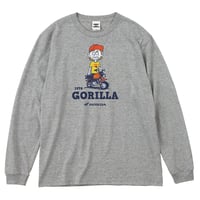 ホンダ　GORILLA 1978　HONDA THE PEOPLE　ロングスリーブTシャツ／ヘザーグレー