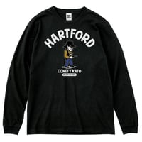コネティ加藤／ハートフォード　MILITARY THE PEOPLE　ロングスリーブTシャツ／ブラック