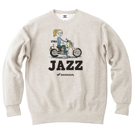 ホンダ　JAZZ 1986　HONDA THE PEOPLE　スウェット／オートミール