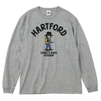 コネティ加藤／ハートフォード　MILITARY THE PEOPLE　ロングスリーブTシャツ／ヘザーグレー