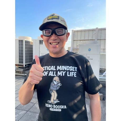 毛野ブースカ／アームズマガジン　MILITARY THE PEOPLE　コットンTシャツ／アーミーグリーン