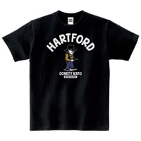 コネティ加藤／ハートフォード　MILITARY THE PEOPLE　コットンTシャツ／ブラック