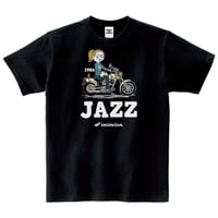 ホンダ　JAZZ 1986　HONDA THE PEOPLE　コットンTシャツ／ブラック