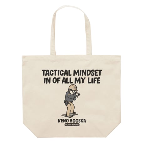 毛野ブースカ／アームズマガジン　MILITARY THE PEOPLE　トートバッグ／ナチュラル