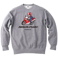 ホンダ　NSR250R 1986　HONDA THE PEOPLE　スウェット／ヘザーグレー