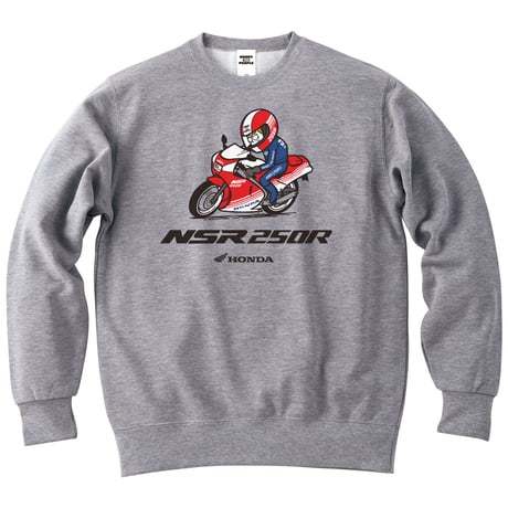 ホンダ　NSR250R 1986　HONDA THE PEOPLE　スウェット／ヘザーグレー