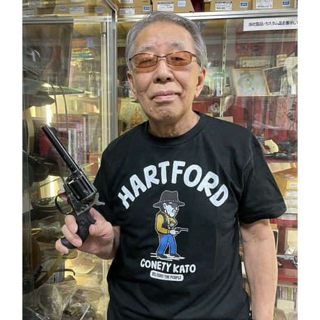 コネティ加藤／ハートフォード　MILITARY THE PEOPLE　コットンTシャツ／ネイビー