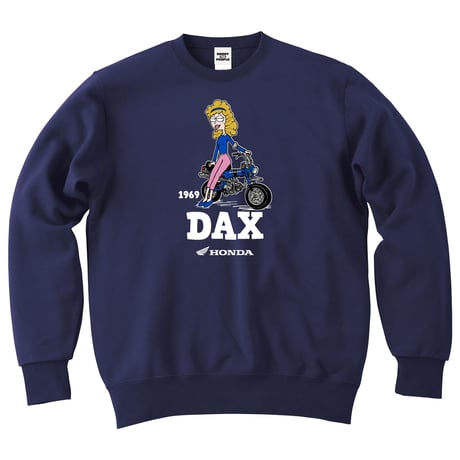 ホンダ　DAX 1969　HONDA THE PEOPLE　スウェット／ネイビー