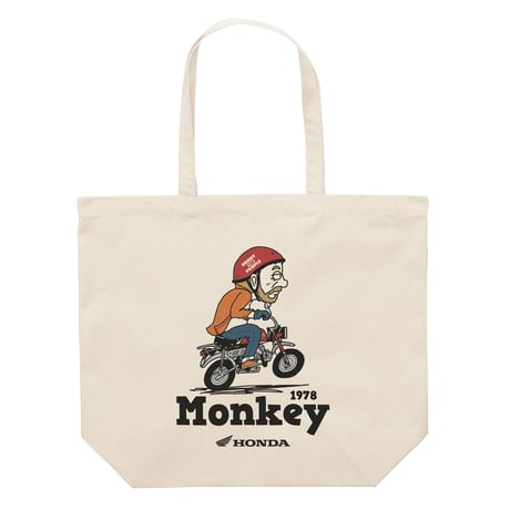 ホンダ　Monkey 1978　HONDA THE PEOPLE　トートバッグ／ナチュラル